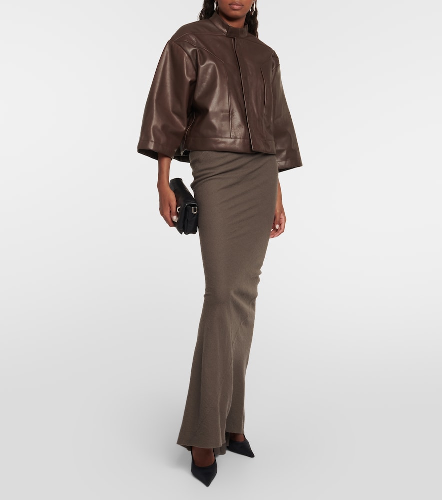 Rick Owens Cropped leather jacket