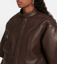 Rick Owens Cropped leather jacket