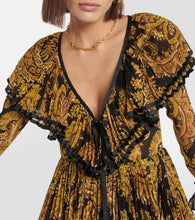 Etro Paisley pliss√É¬© minidress