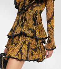 Etro Paisley pliss√É¬© minidress