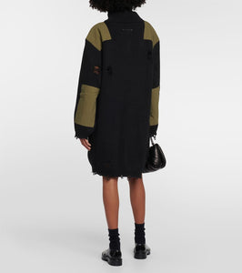 MM6 Maison Margiela Cotton and wool sweatshirt dress