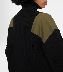MM6 Maison Margiela Cotton and wool sweatshirt dress