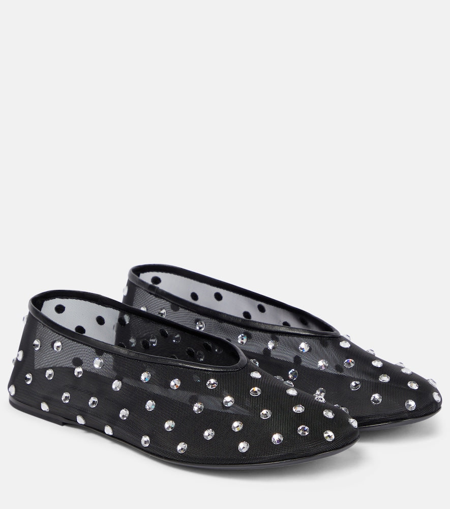 Khaite Marcy crystal-embellished ballet flats - Khaite Marcy 水晶装饰芭蕾平底鞋