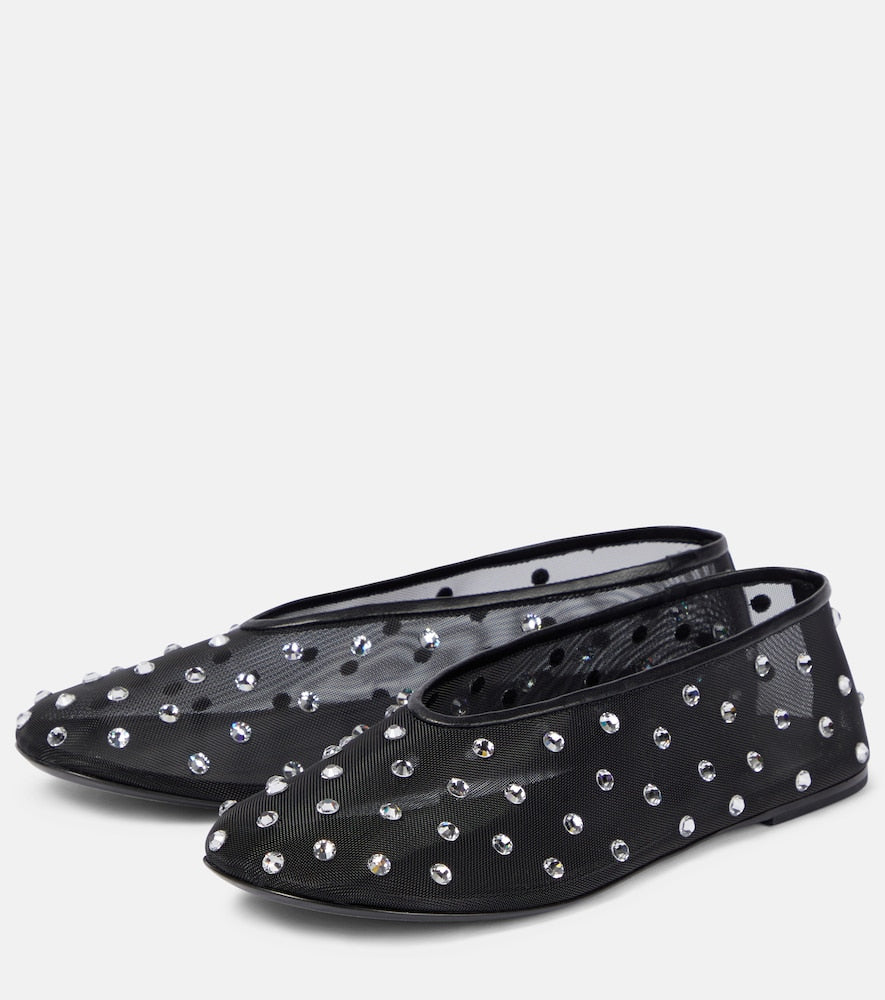 Khaite Marcy crystal-embellished ballet flats