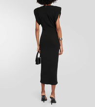 Wardrobe.NYC Ruched jersey midi dress