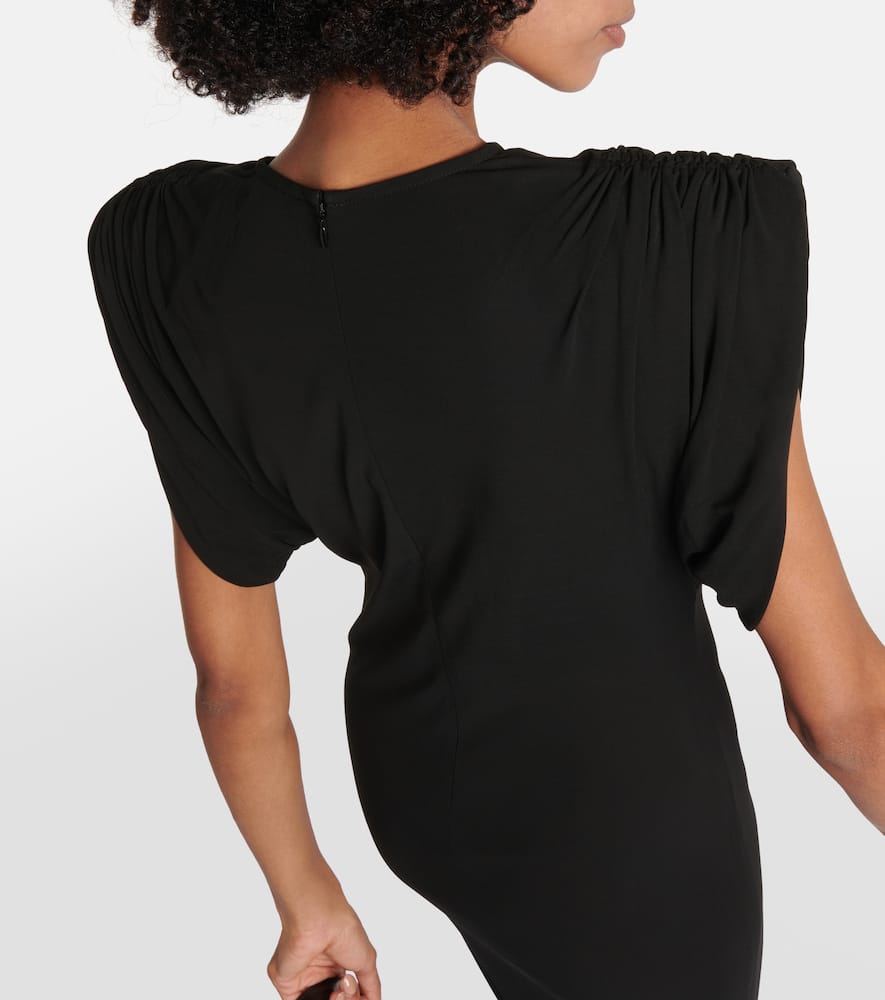 Wardrobe.NYC Ruched jersey midi dress