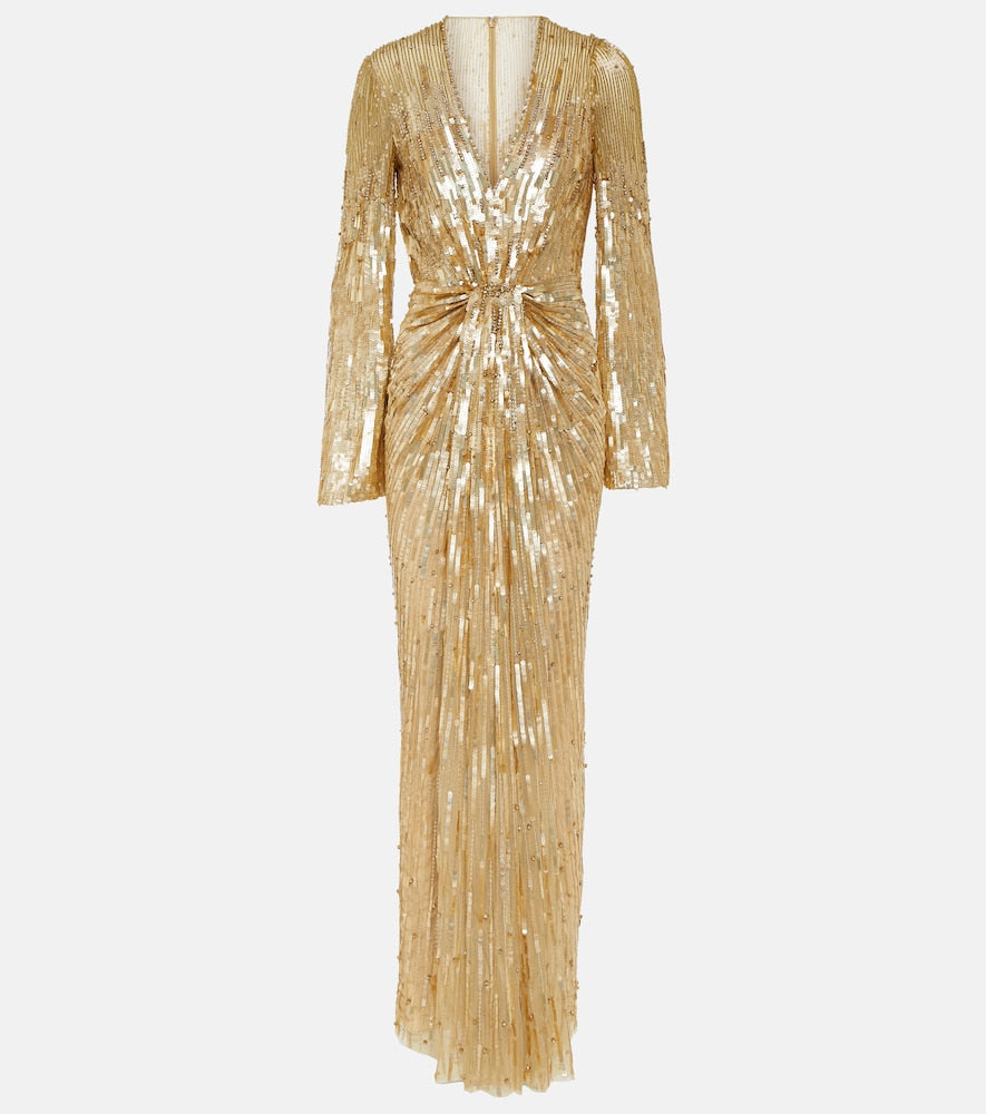 Jenny Packham Margot sequined gown. 珍妮·帕克汉姆 (Jenny Packham) 玛格特 (Margot) 亮片礼服