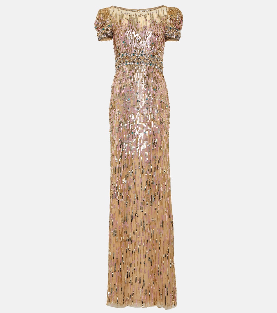 Jenny Packham Embellished gown. 珍妮·帕克汉姆缀饰礼服