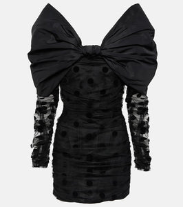 Nina Ricci Polka-dot tulle minidress