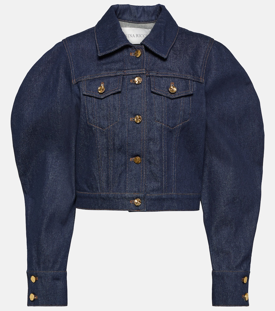 Nina Ricci Cropped denim jacket - Nina Ricci 短款牛仔外套