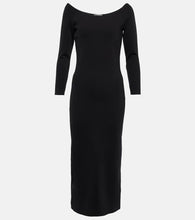 The Row Coralinda scuba midi dress