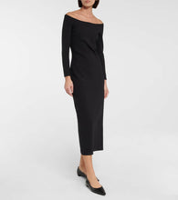 The Row Coralinda scuba midi dress
