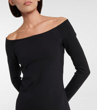 The Row Coralinda scuba midi dress