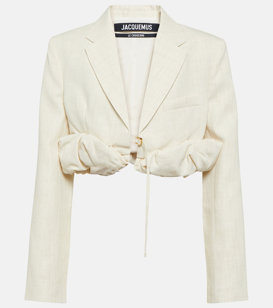 Jacquemus La Croissant linen-blend jacket - Jacquemus La Croissant 亚麻混纺夹克