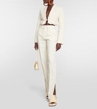 Jacquemus La Croissant linen-blend jacket