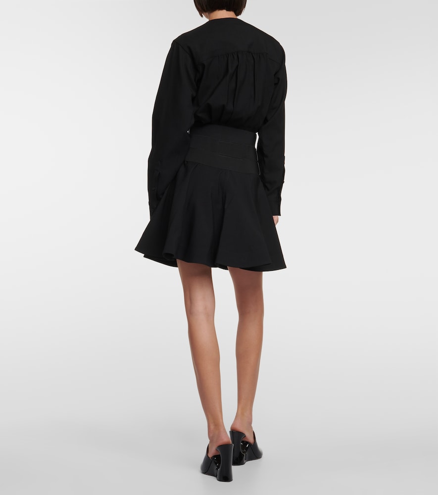 Alaia Belted wool minidress