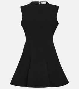 Alaia `A-line crepe minidress