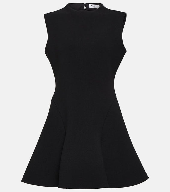 Alaia `A-line crepe minidress