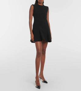 Alaia `A-line crepe minidress