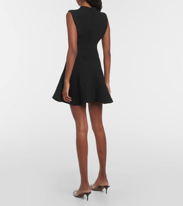 Alaia `A-line crepe minidress