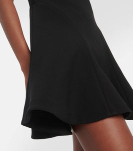 Alaia `A-line crepe minidress