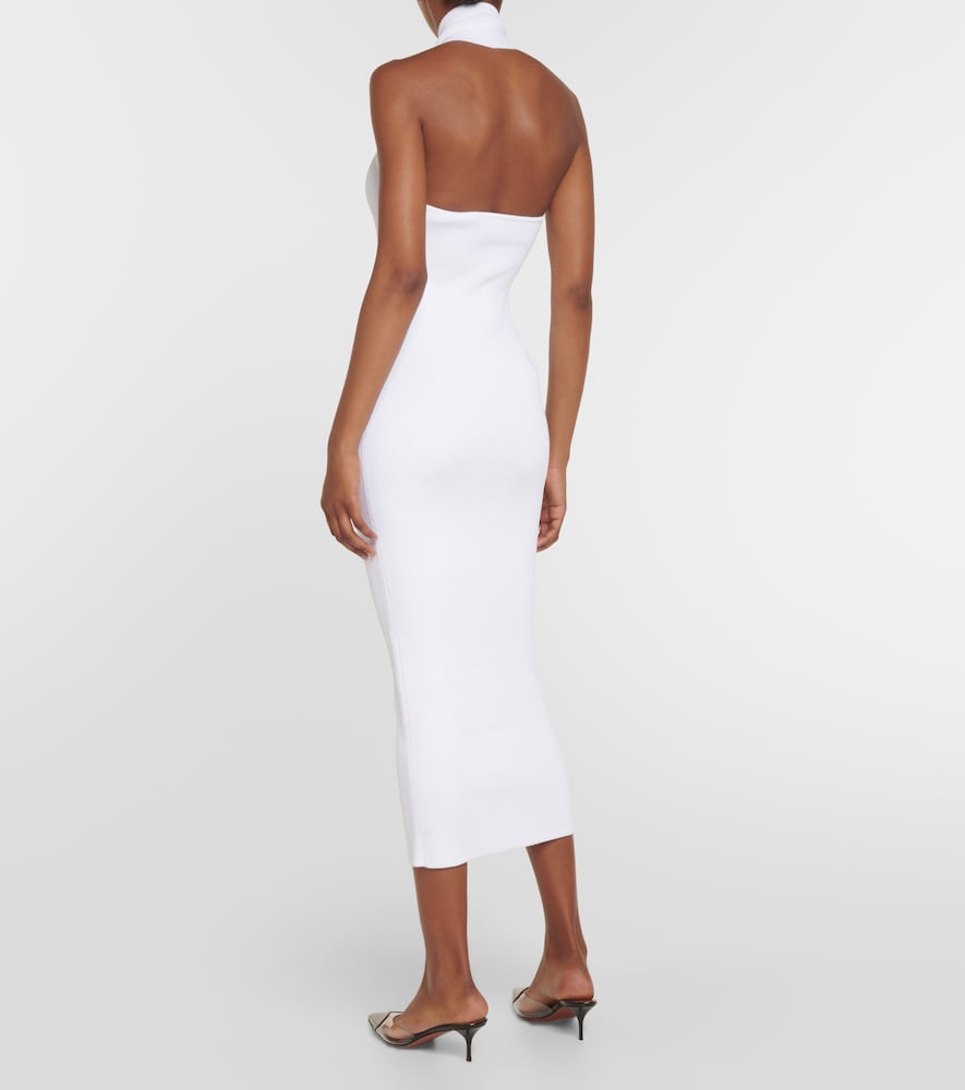 Alaia Halterneck bodycon midi dress