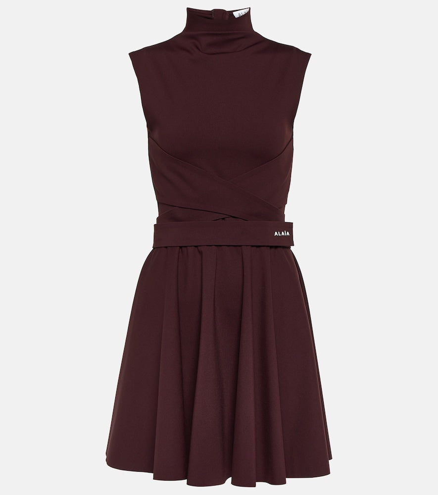 Alaia Mockneck jersey dress. Alaia 高领针织连衣裙