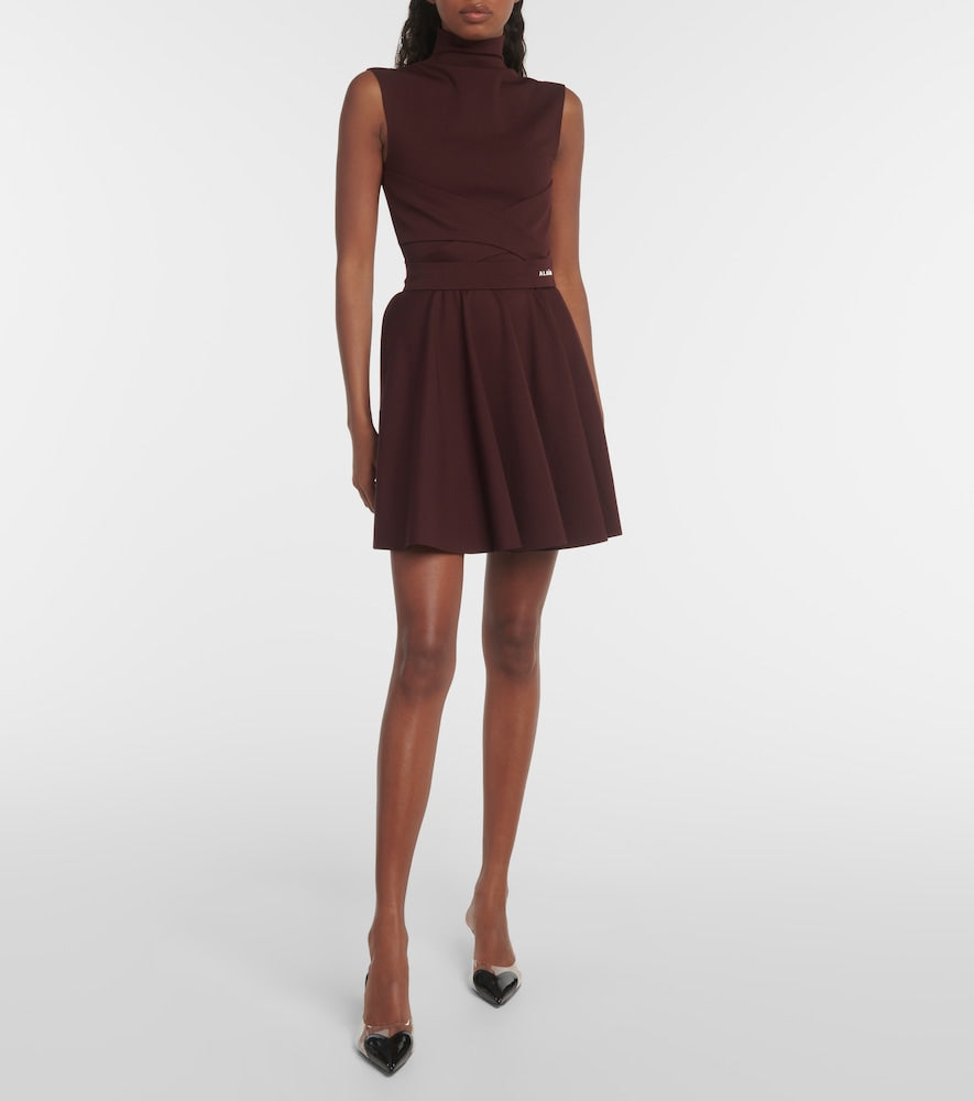 Alaia Mockneck jersey dress