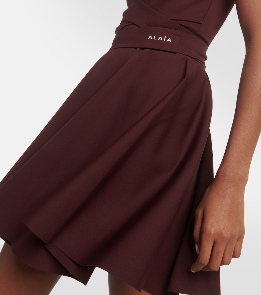 Alaia Mockneck jersey dress