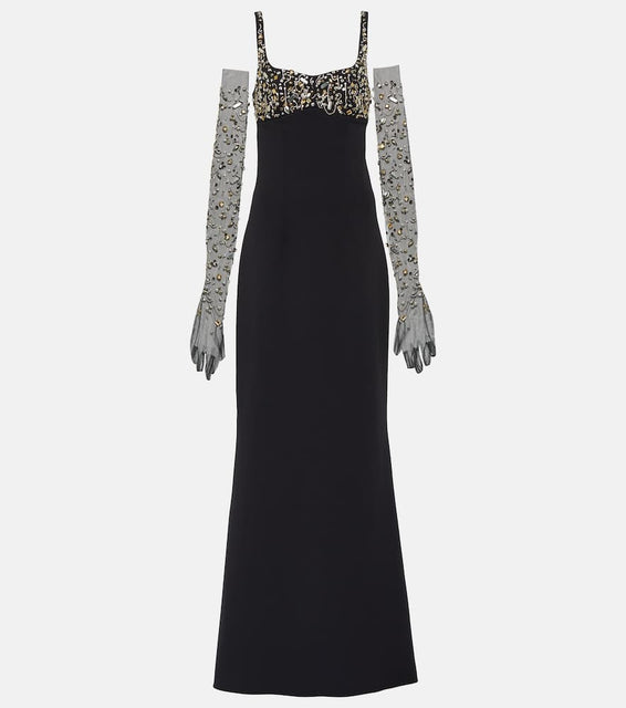 Safiyaa Beatriz embellished gown