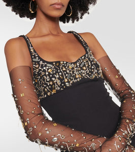 Safiyaa Beatriz embellished gown
