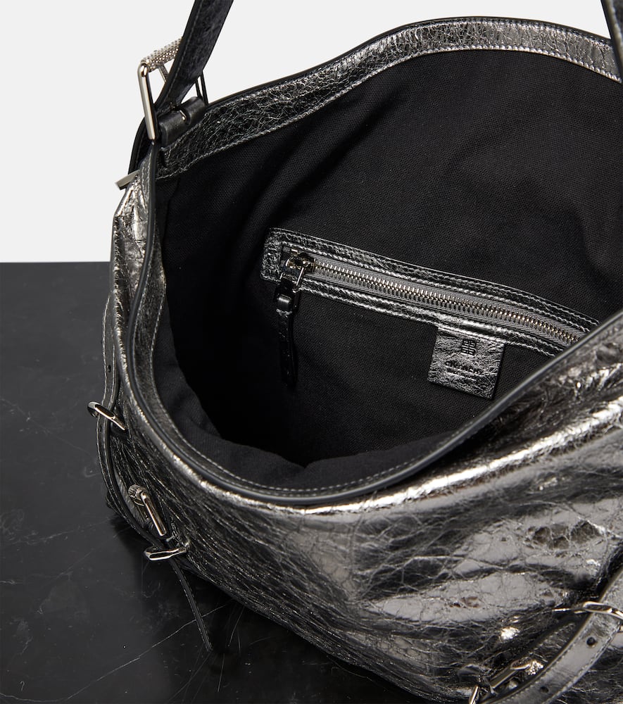 Givenchy Voyou Medium metallic leather shoulder bag