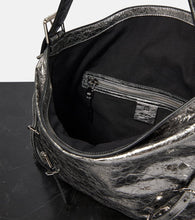 Givenchy Voyou Medium metallic leather shoulder bag