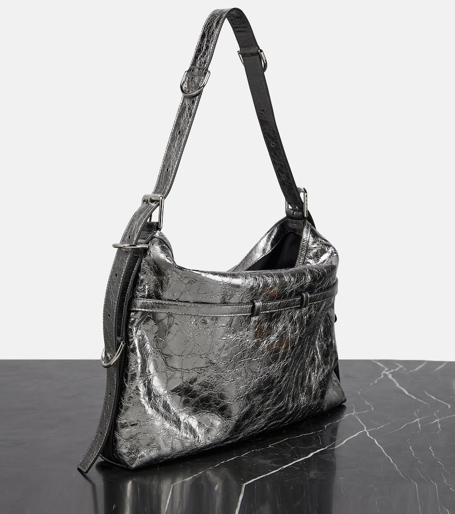 Givenchy Voyou Medium metallic leather shoulder bag