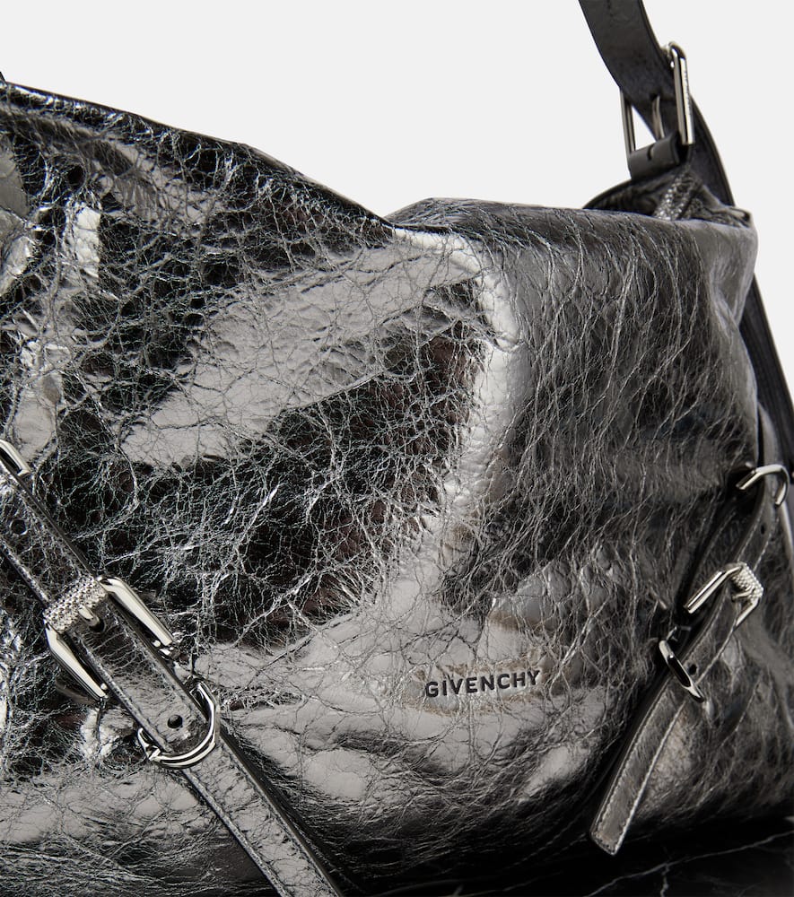 Givenchy Voyou Medium metallic leather shoulder bag