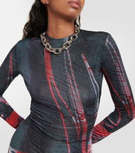 Louisa Ballou Printed jersey maxi dress