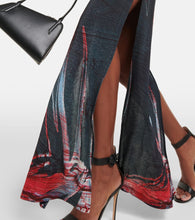 Louisa Ballou Printed jersey maxi dress