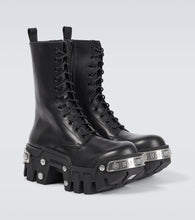 Balenciaga Bulldozer leather lace-up boots