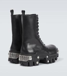 Balenciaga Bulldozer leather lace-up boots
