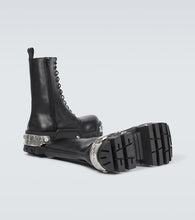 Balenciaga Bulldozer leather lace-up boots