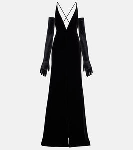 Costarellos Velvet gown