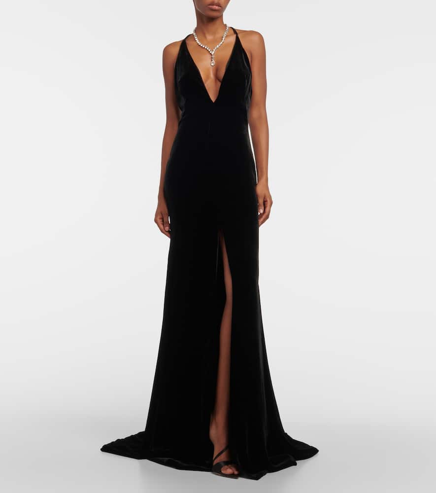 Costarellos Velvet gown