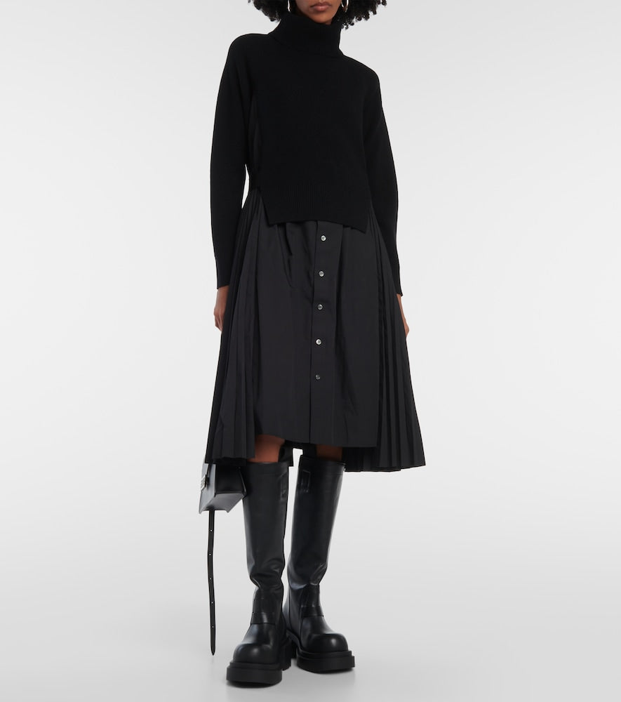 Sacai Turtleneck midi dress
