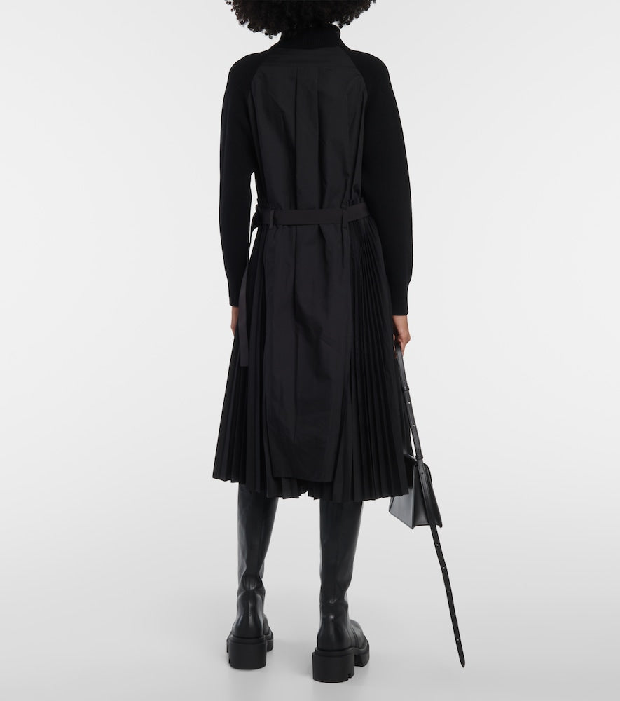 Sacai Turtleneck midi dress