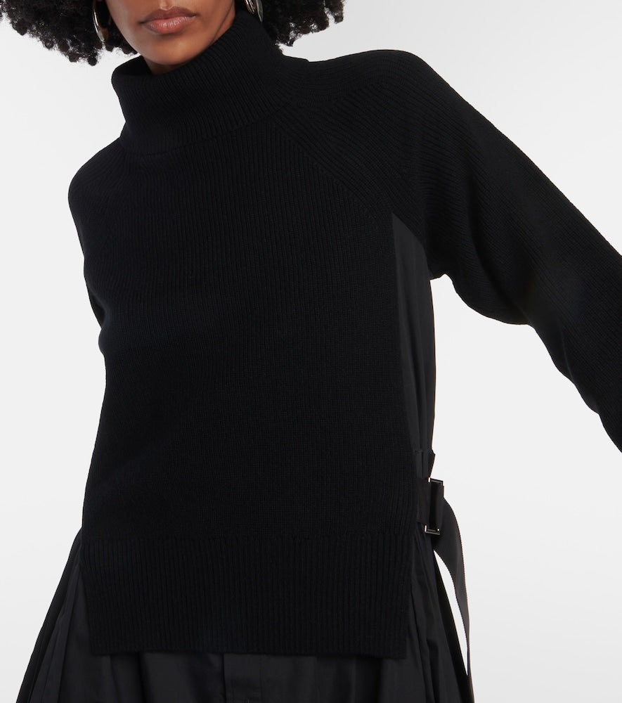 Sacai Turtleneck midi dress
