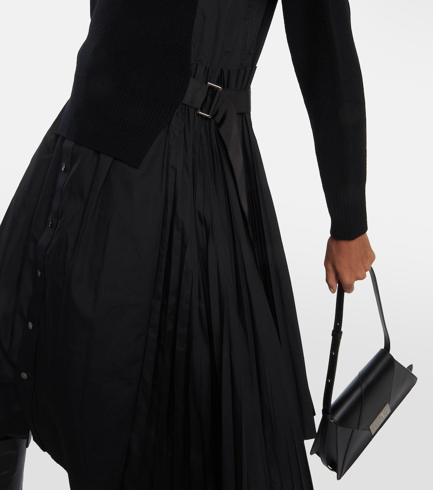 Sacai Turtleneck midi dress