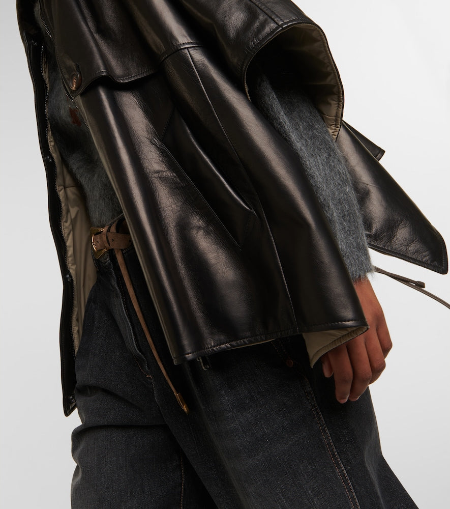 Brunello Cucinelli Leather overshirt
