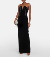 Tom Ford Strapless velvet gown