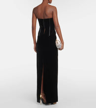 Tom Ford Strapless velvet gown
