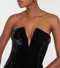 Tom Ford Strapless velvet gown